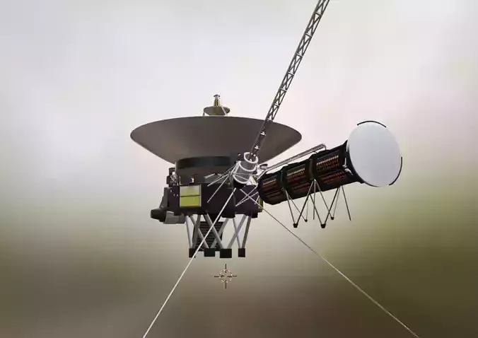 Voyager 1 Space Probe 3D Model