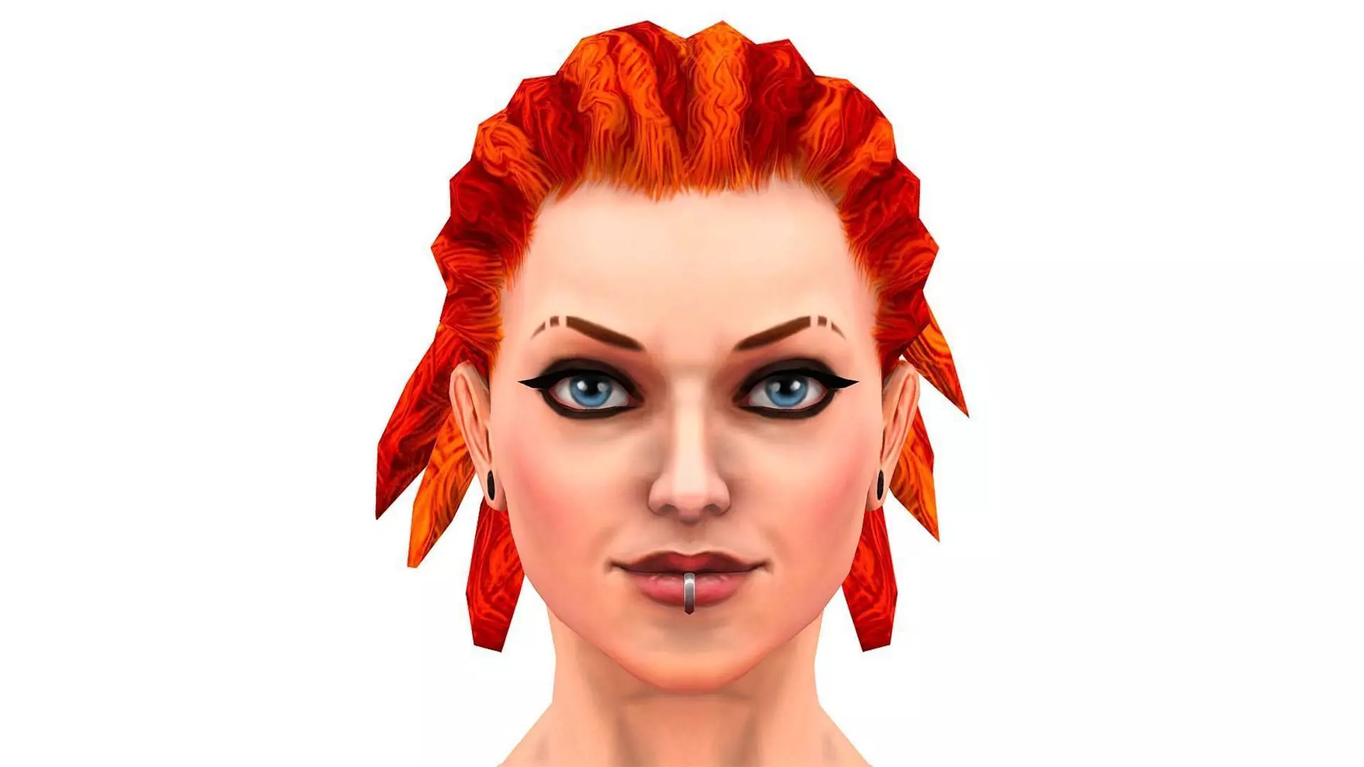 Female Builder - Engineer Woman - Overall Tool Belt - Animated Low-poly 3D model_8