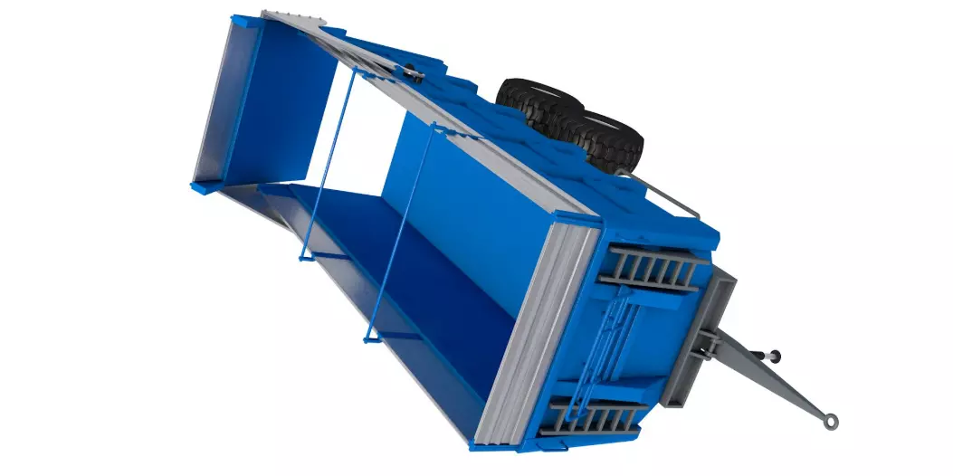 Dump Trailer 3D model_4