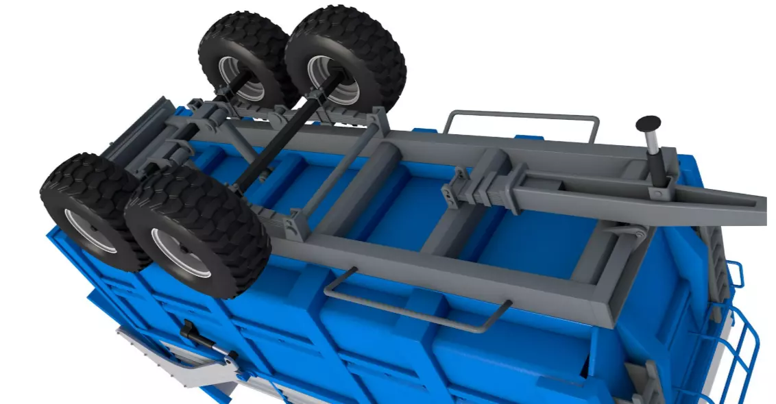 Dump Trailer 3D model_1