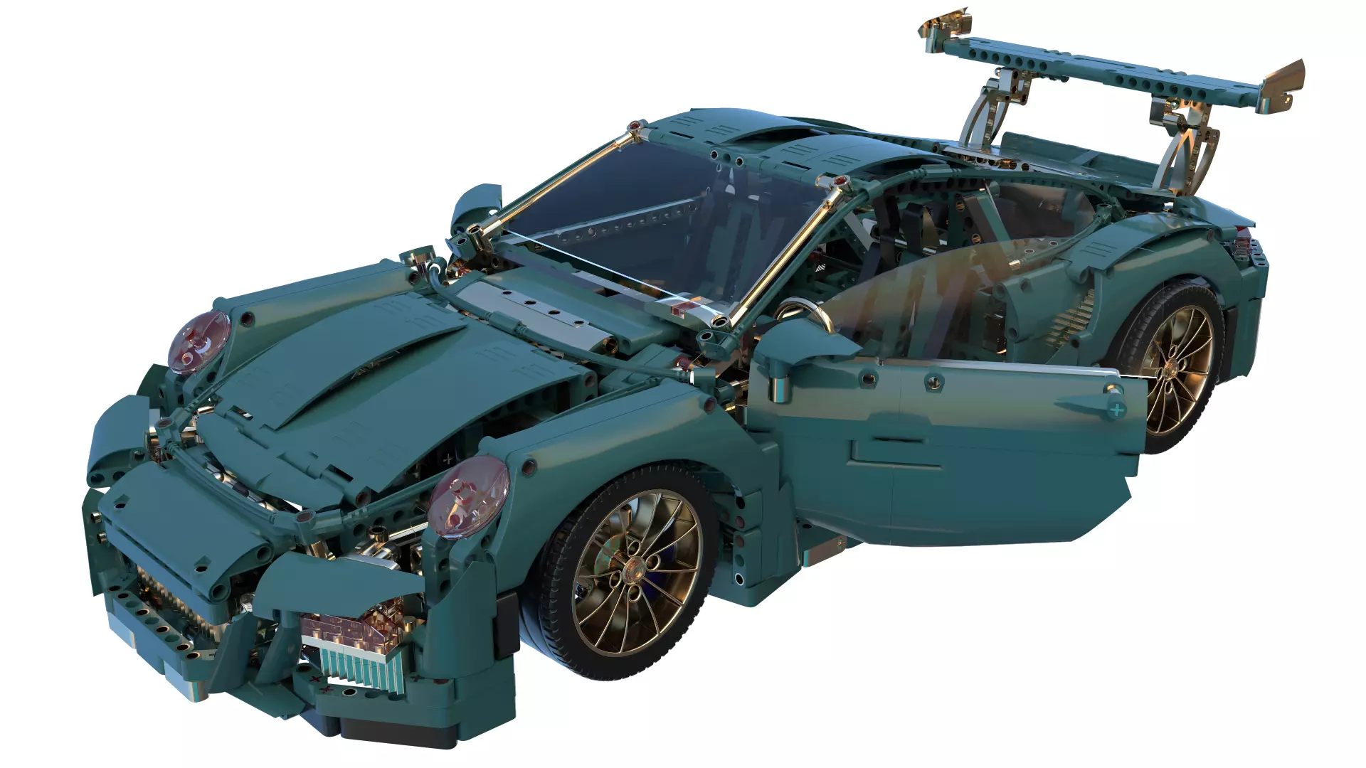 LEGO Porsche GTR 3 High-Quality 3D Model  3D model_3