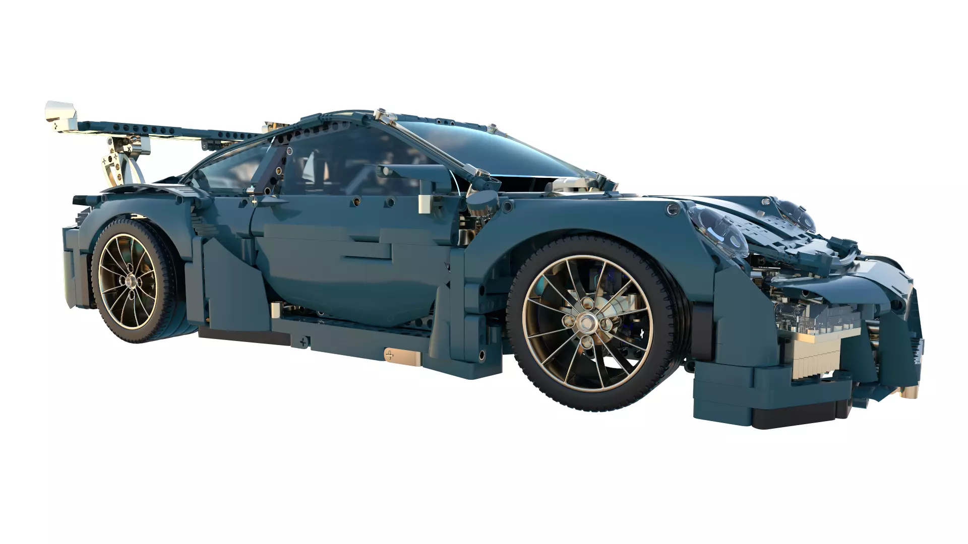 LEGO Porsche GTR 3 High-Quality 3D Model  3D model_1