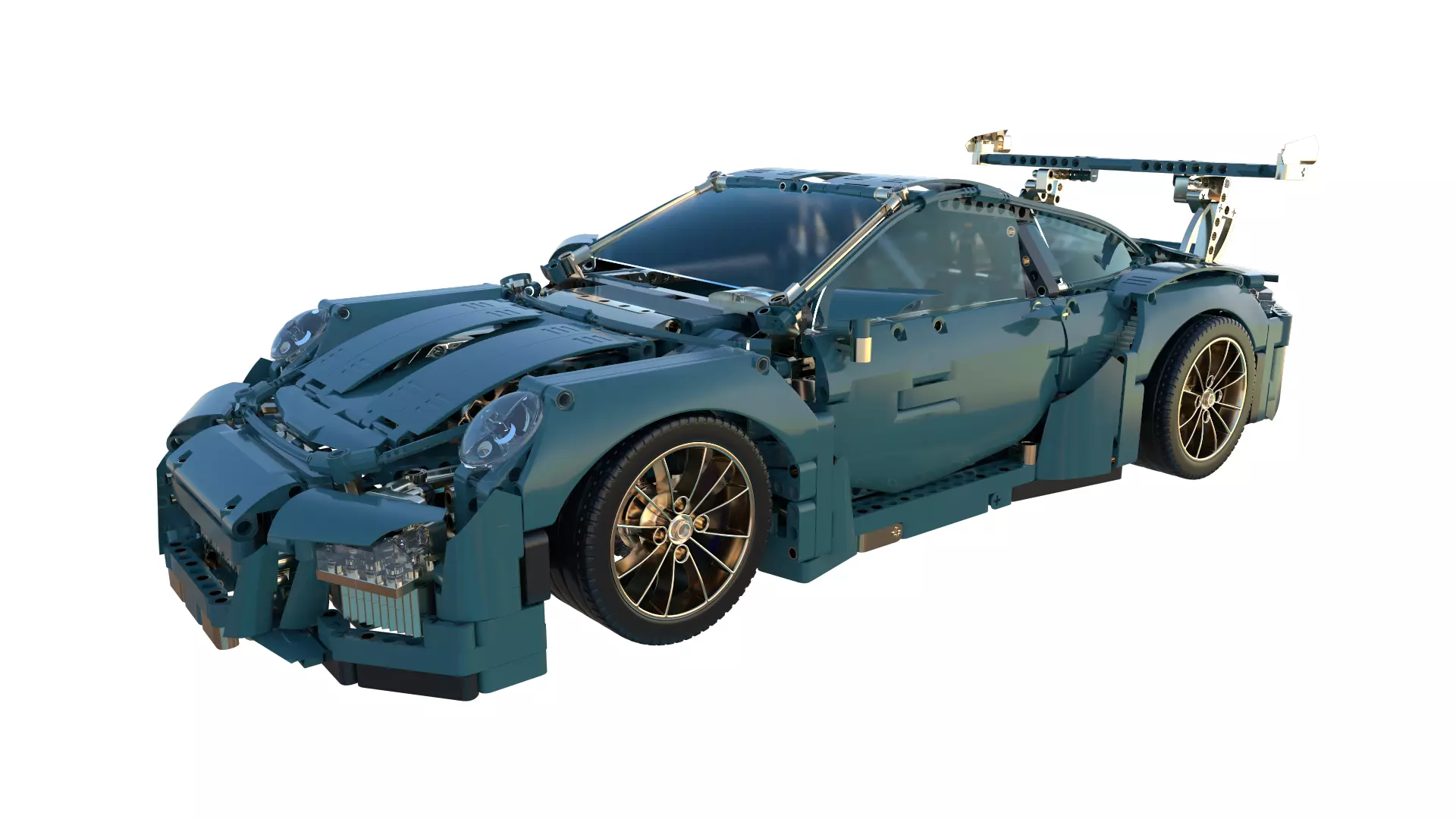 LEGO Porsche GTR 3 High-Quality 3D Model  3D model_0