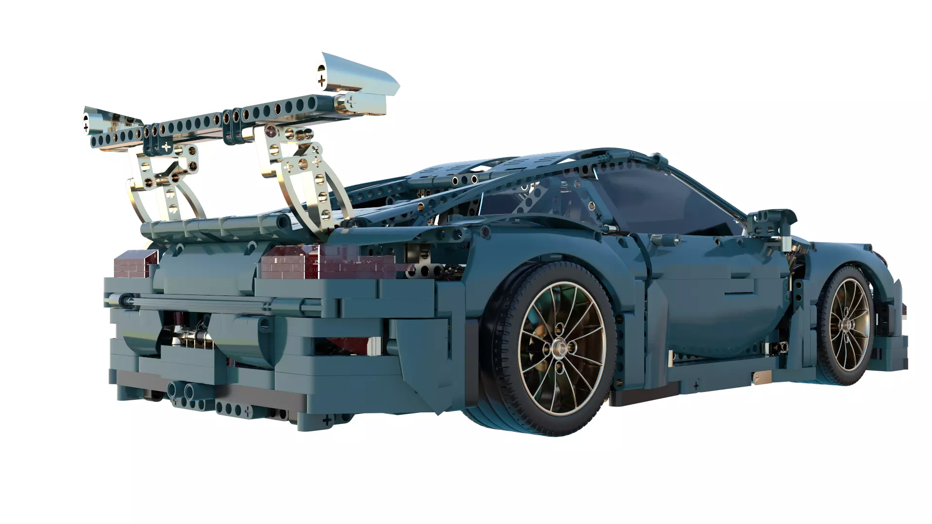 LEGO Porsche GTR 3 High-Quality 3D Model  3D model_2