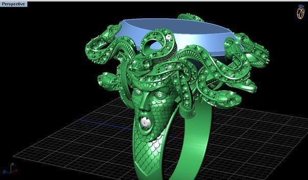 Ring medusa 10393 3D print model_2