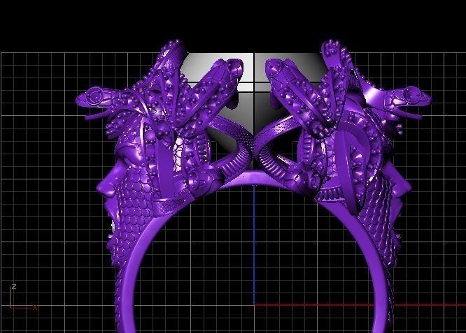 Ring medusa 10393 3D print model_1