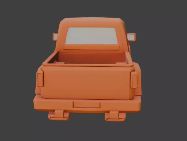 Jeep upper body part 3D model_3