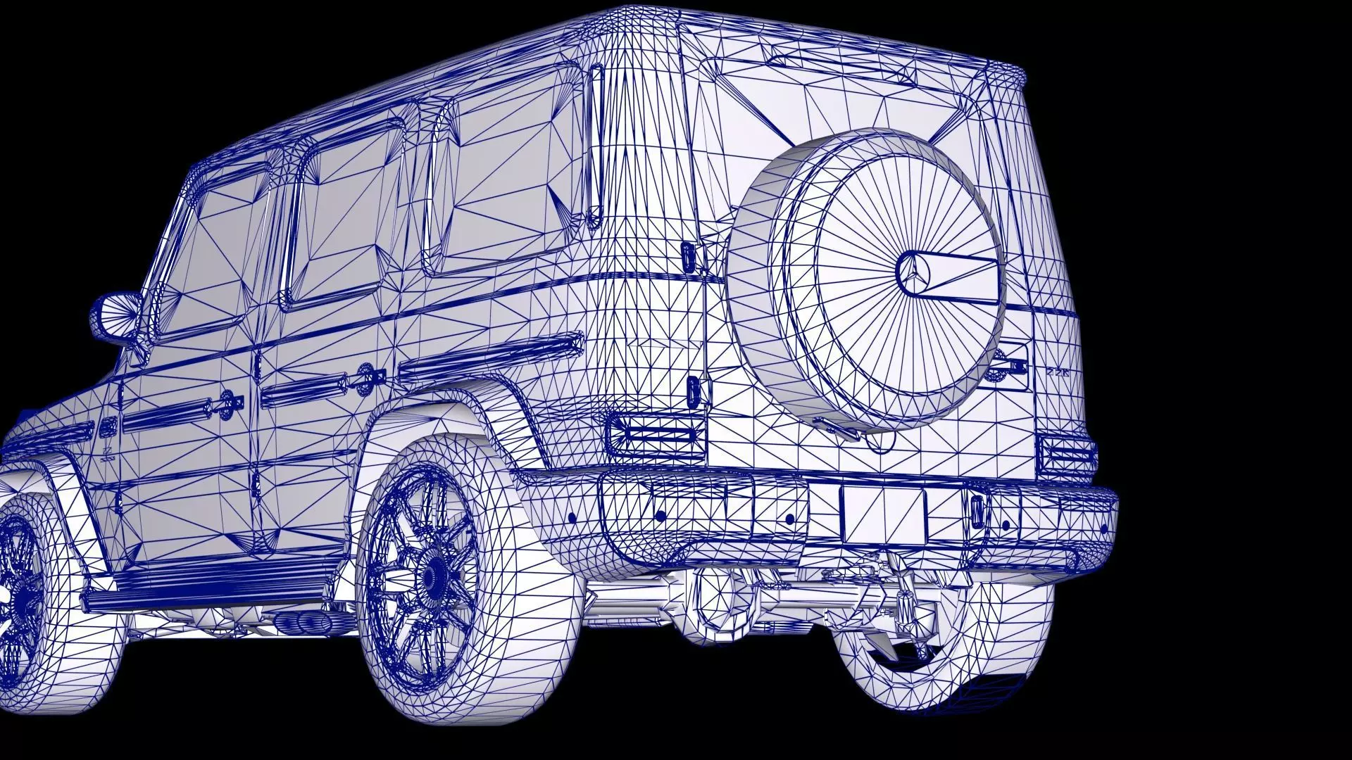 Mercedes-Benz G-Class AMG G63 Low-poly 3D model_13