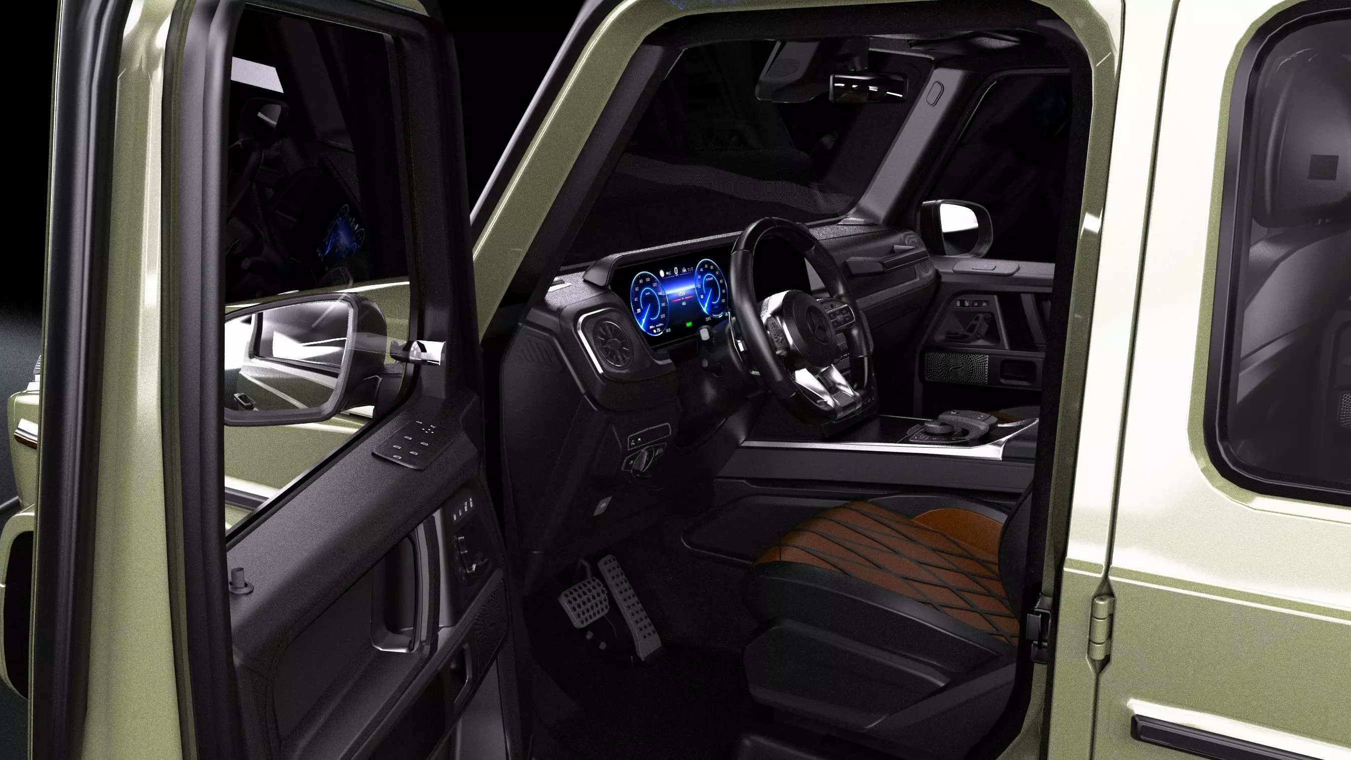 Mercedes-Benz G-Class AMG G63 Low-poly 3D model_9