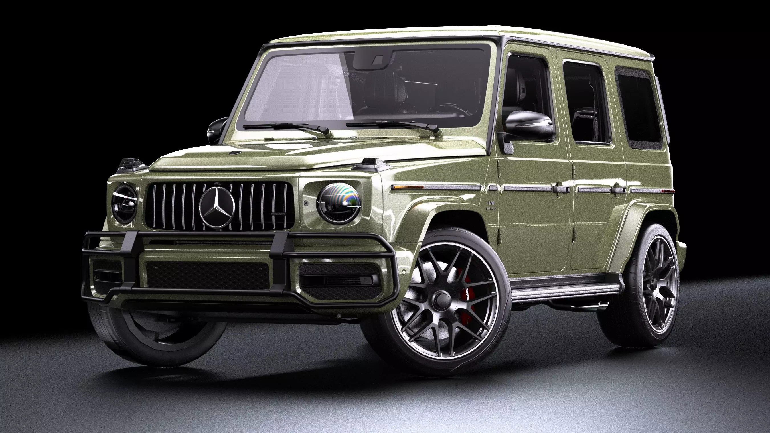 Mercedes-Benz G-Class AMG G63 Low-poly 3D model_3