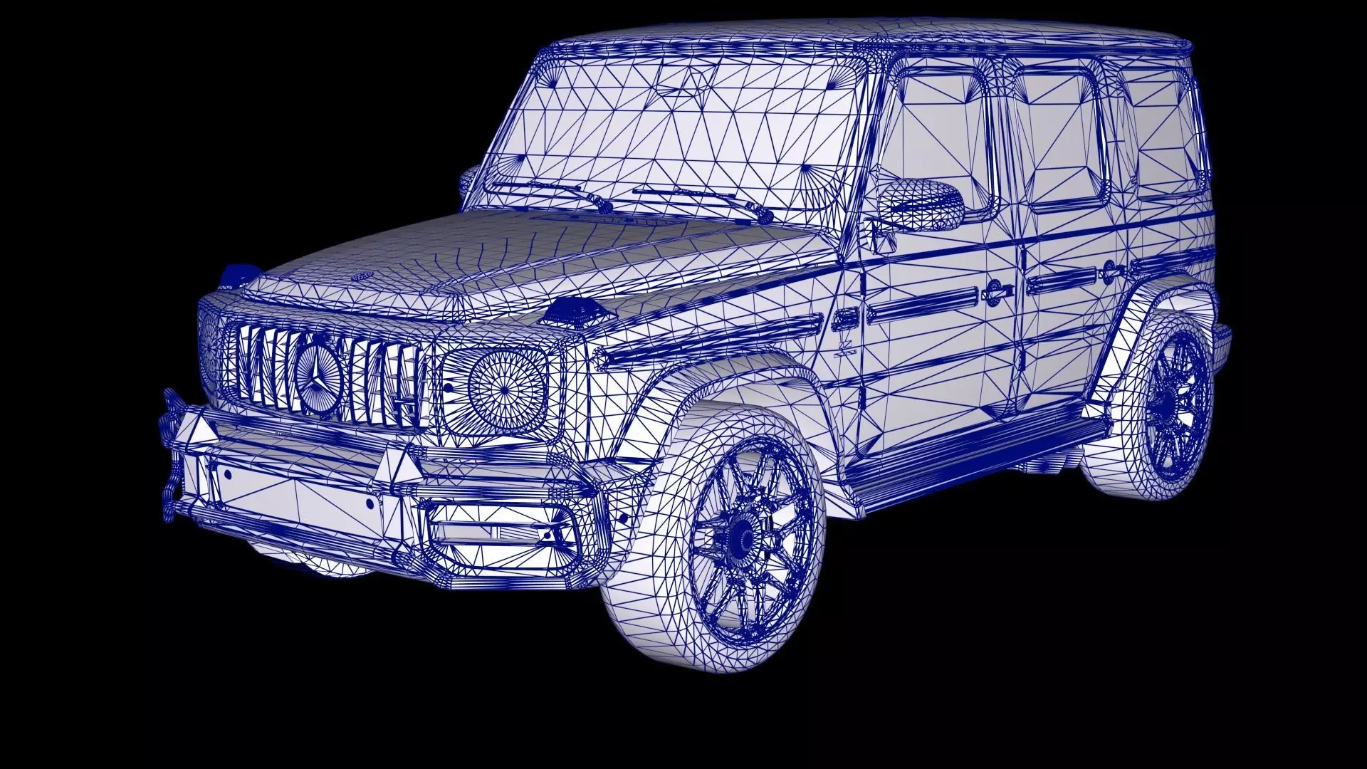Mercedes-Benz G-Class AMG G63 Low-poly 3D model_11