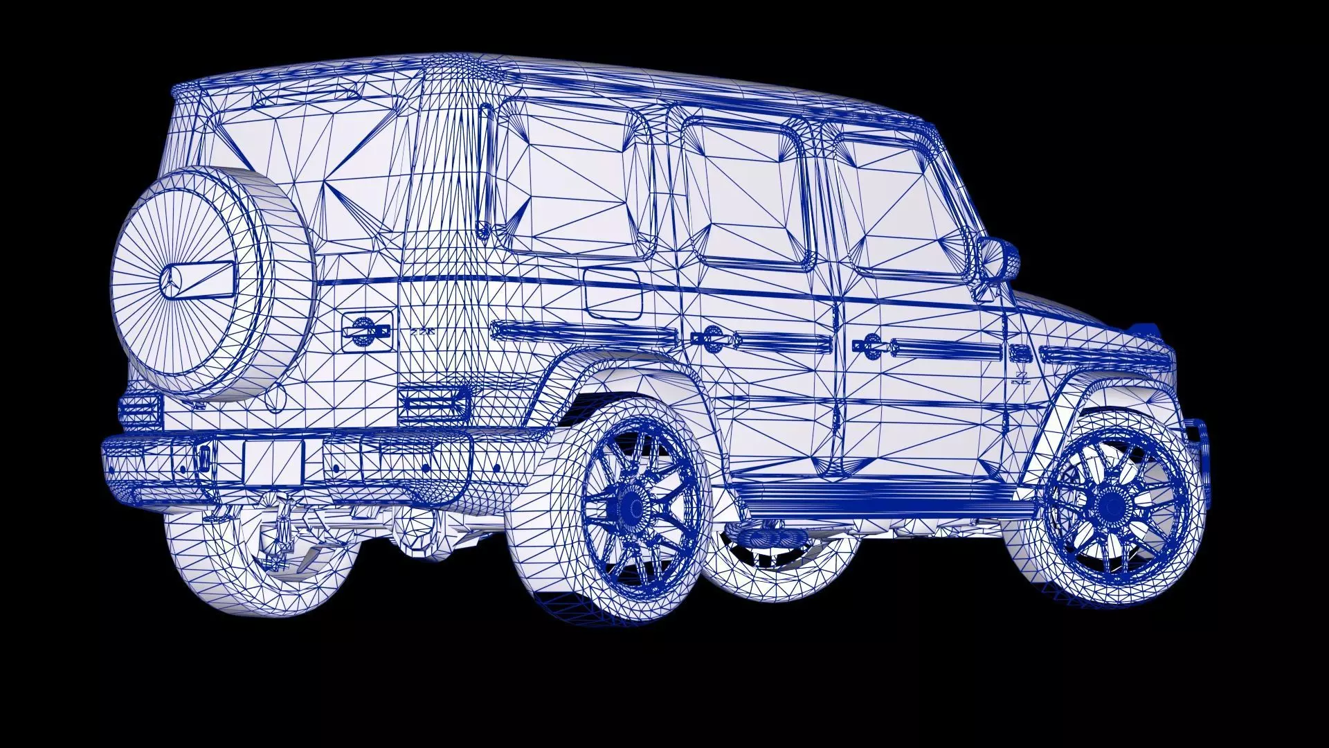 Mercedes-Benz G-Class AMG G63 Low-poly 3D model_15