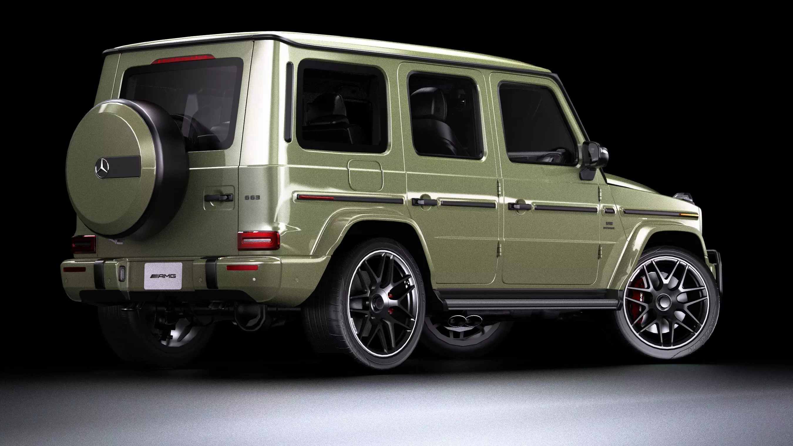 Mercedes-Benz G-Class AMG G63 Low-poly 3D model_4