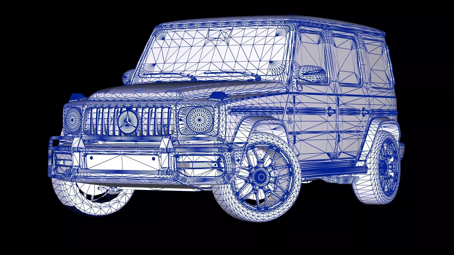 Mercedes-Benz G-Class AMG G63 Low-poly 3D model_14