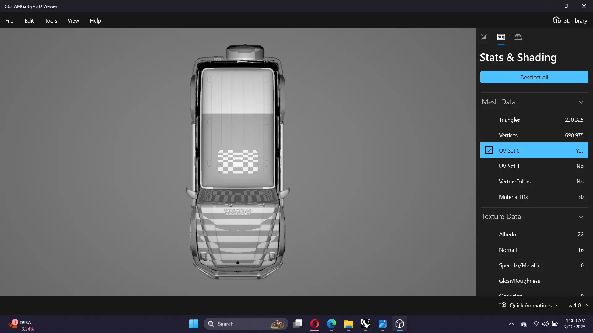 Mercedes-Benz G-Class AMG G63 Low-poly 3D model_25