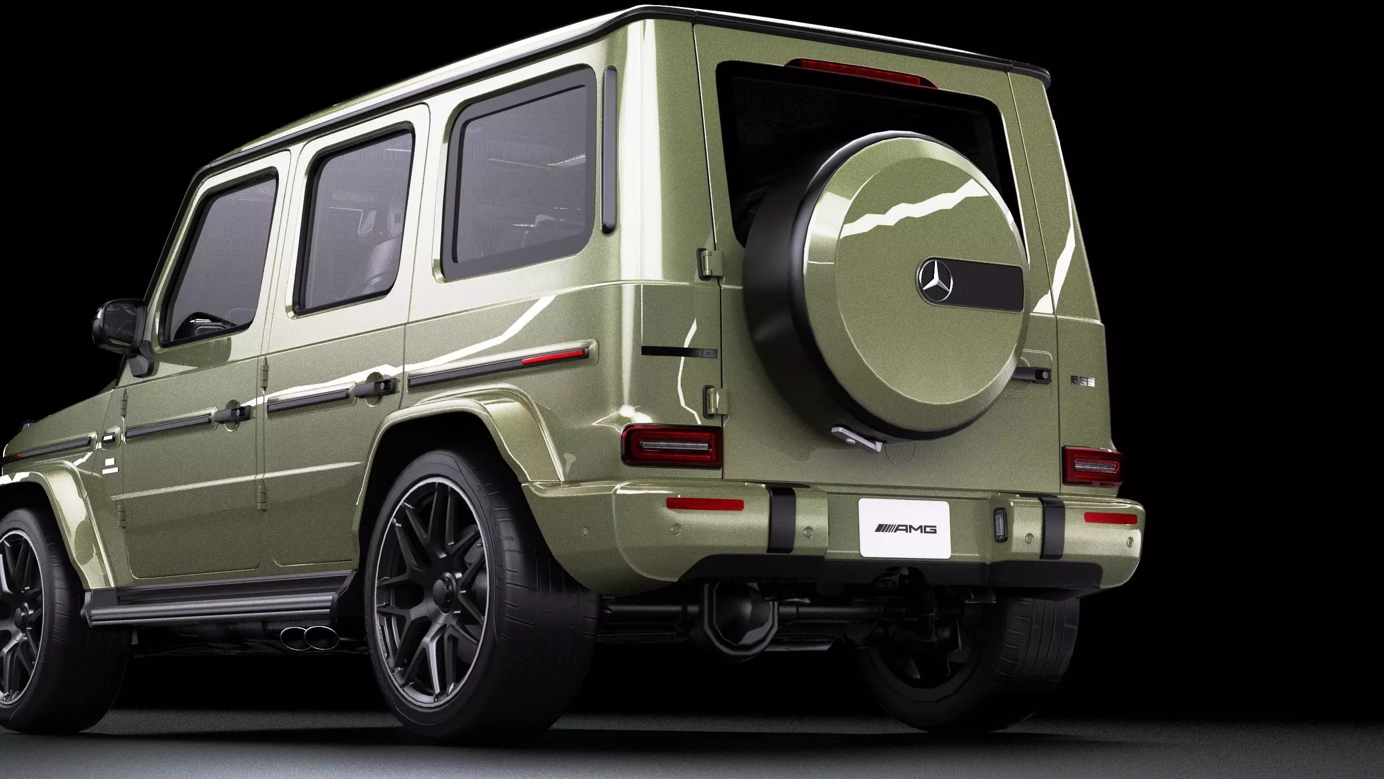 Mercedes-Benz G-Class AMG G63 Low-poly 3D model_2