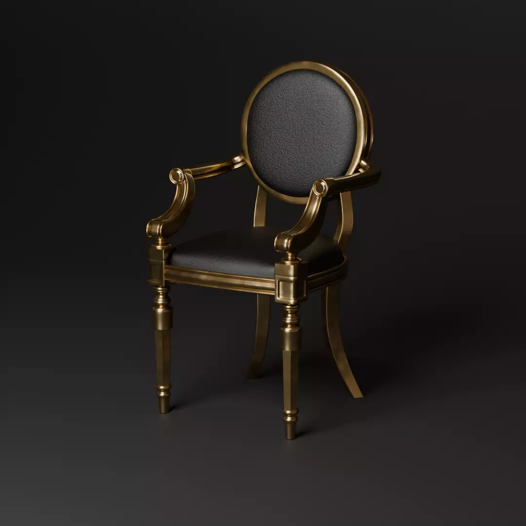 1-12 Scale Louis XVI Armchair - 3D Printable Model 3D print model
