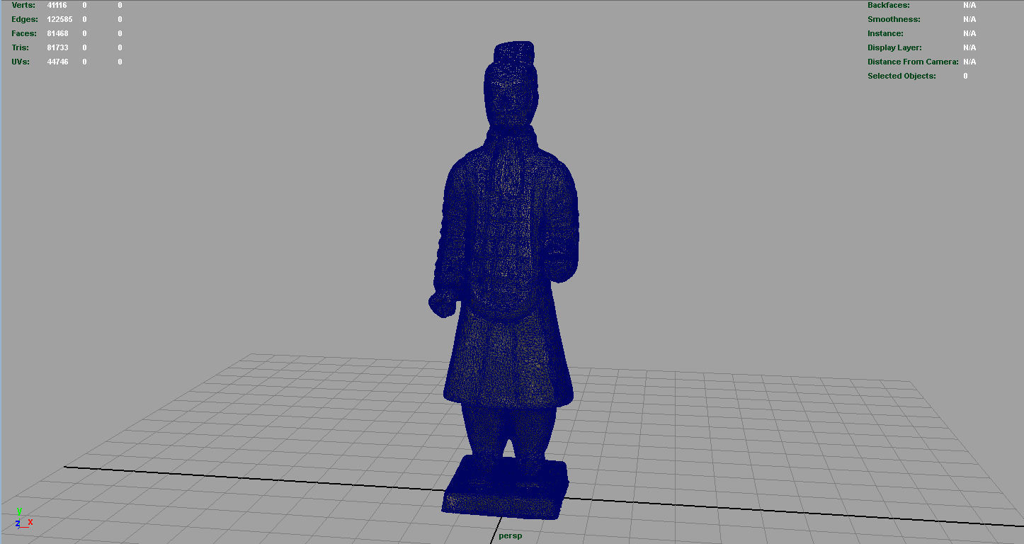 Terracotta Warriors Officer Low-poly 3D model_6