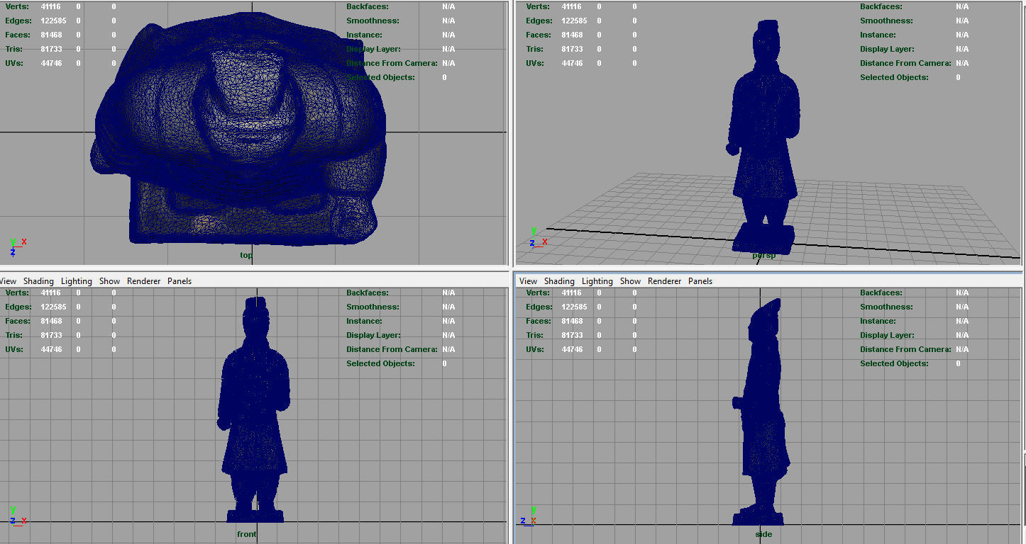 Terracotta Warriors Officer Low-poly 3D model_10