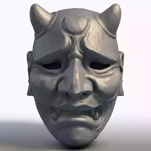 Japanese Hannya Mask Traditional Oni Demon Art 