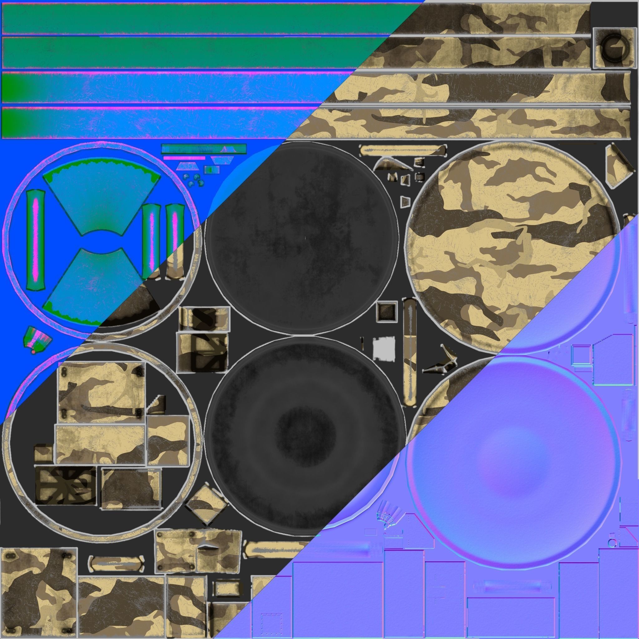 Low Poly PBR Sentinel Radar - HPIR Low-poly 3D model_17