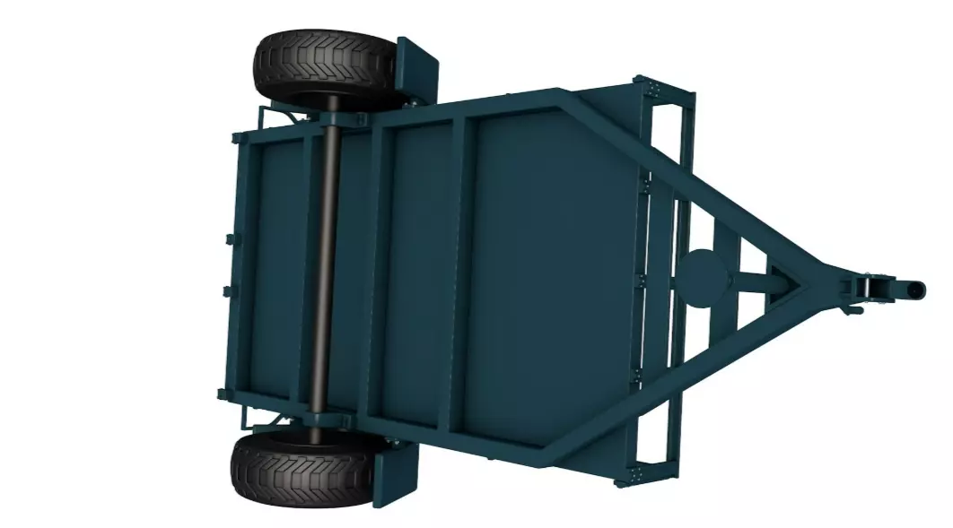 cargo trailer 3D model_6