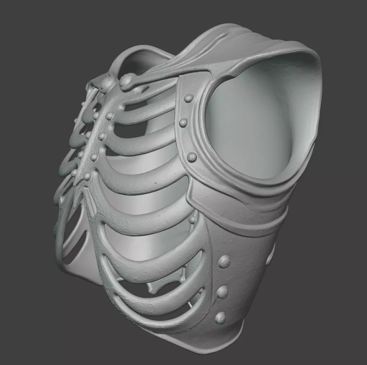 SKELETON RIB CAGE CHEST ARMOR 3D print model_5