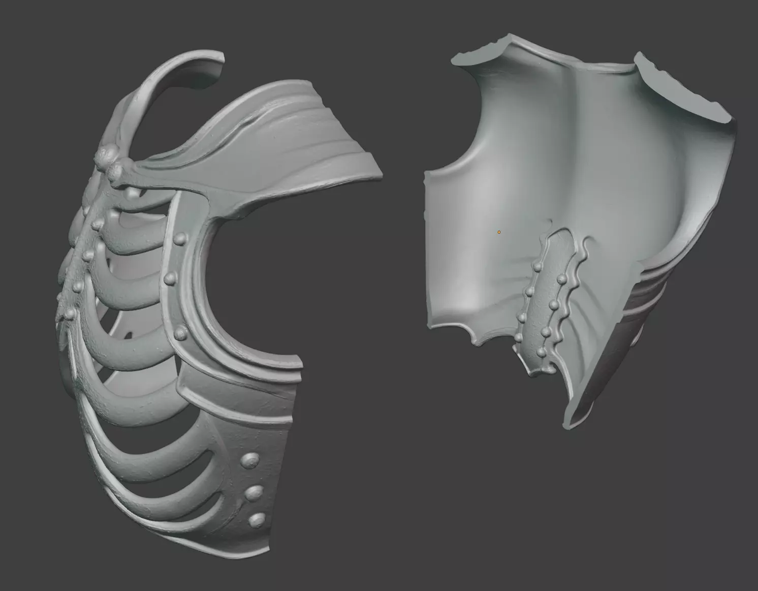 SKELETON RIB CAGE CHEST ARMOR 3D print model_9
