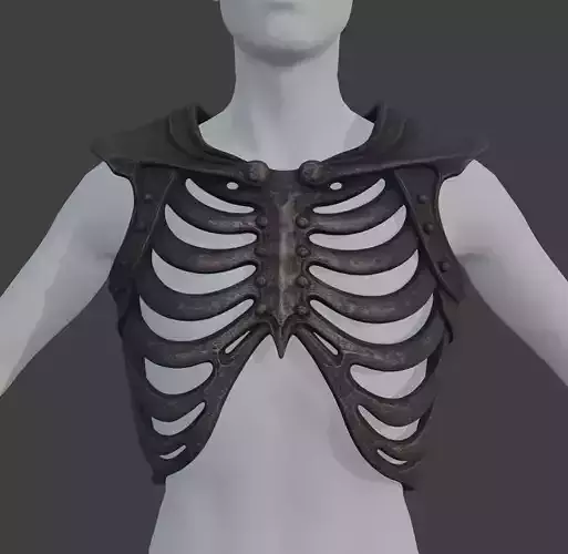 SKELETON RIB CAGE CHEST ARMOR 3D print model SKELETON RIB CAGE CHEST ARMOR 3D print model