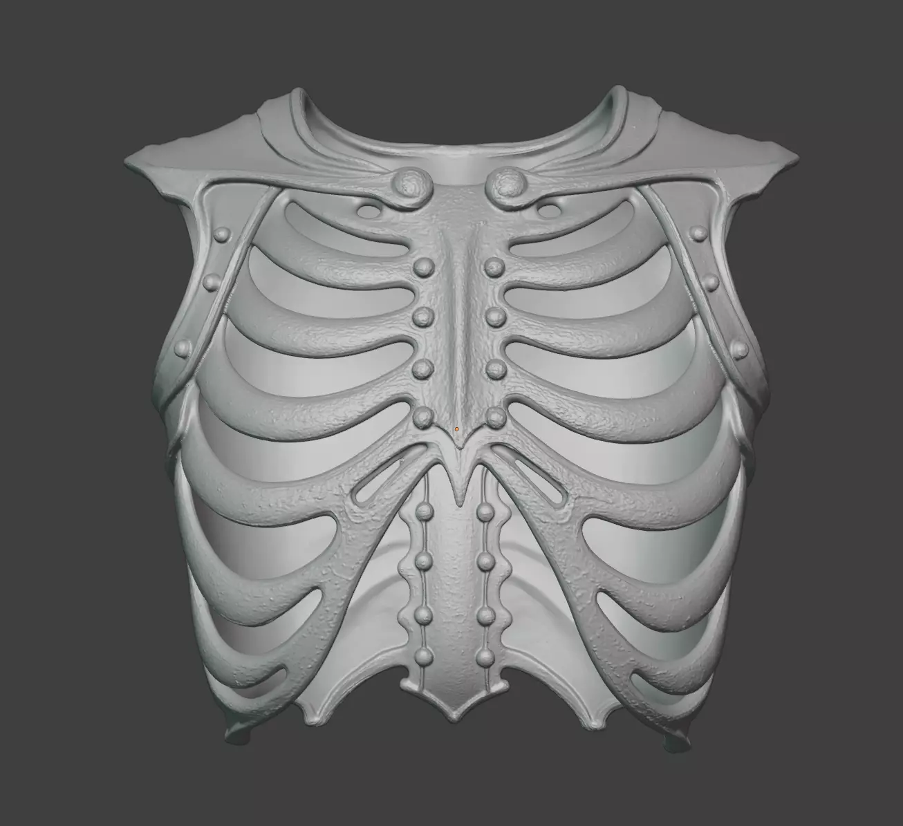 SKELETON RIB CAGE CHEST ARMOR 3D print model_4