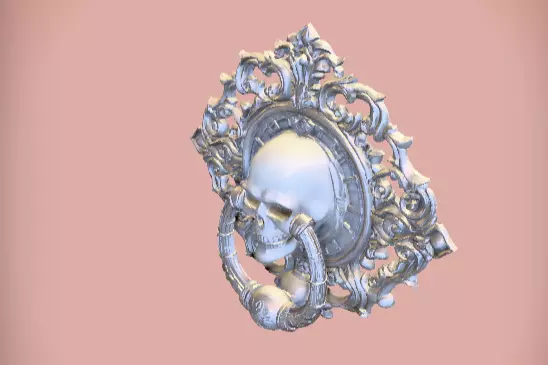 Haunted Mansion Door Knocker 3D Model Low-poly 3D model_2