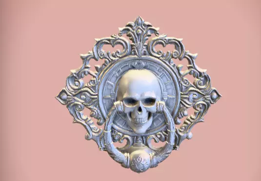 Haunted Mansion Door Knocker 3D Model Low-poly 3D model_5