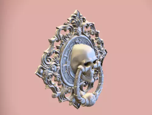 Haunted Mansion Door Knocker 3D Model Low-poly 3D model_4