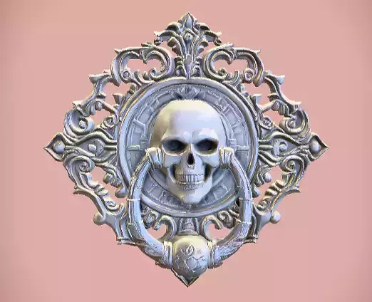 Haunted Mansion Door Knocker 3D Model Low-poly 3D model