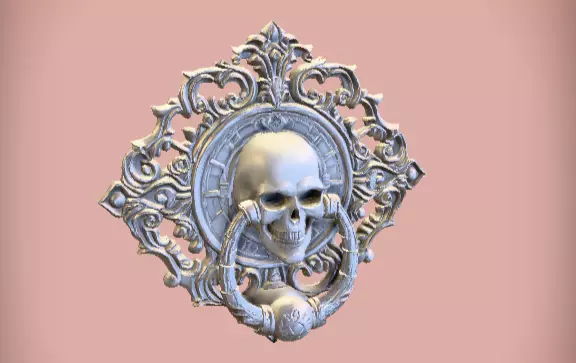 Haunted Mansion Door Knocker 3D Model Low-poly 3D model_3