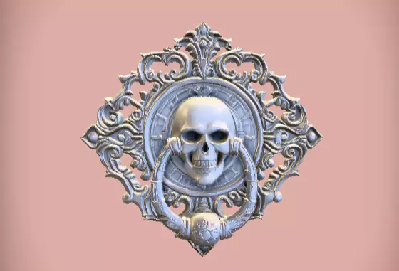Haunted Mansion Door Knocker 3D Model Low-poly 3D model_1