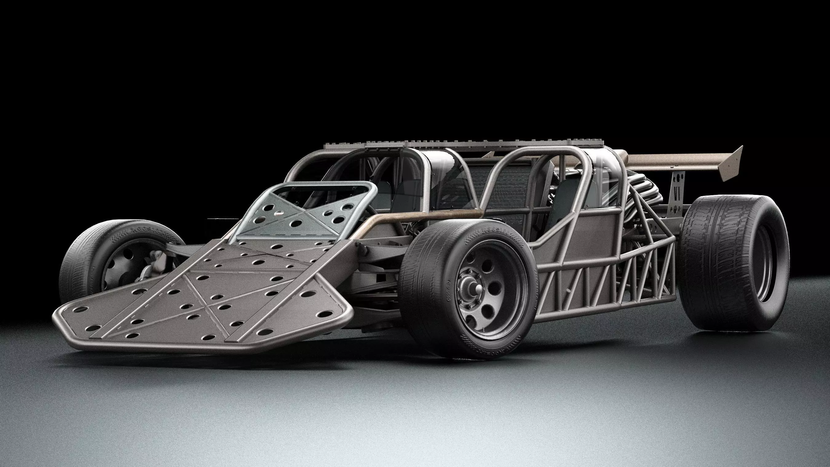 Fast Furious 6 Custom Flip Car Low-poly 3D model_4