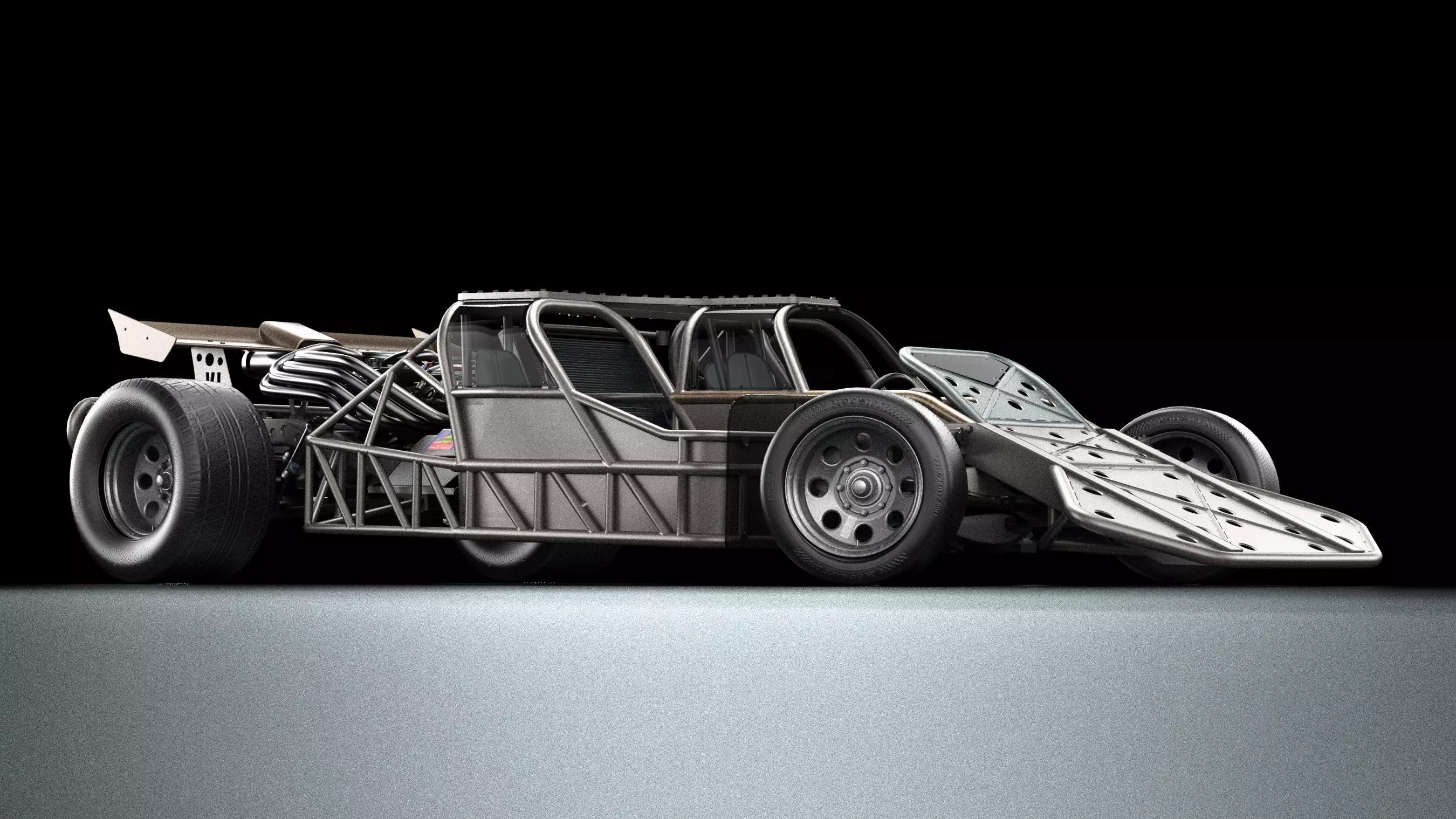 Fast Furious 6 Custom Flip Car Low-poly 3D model_1