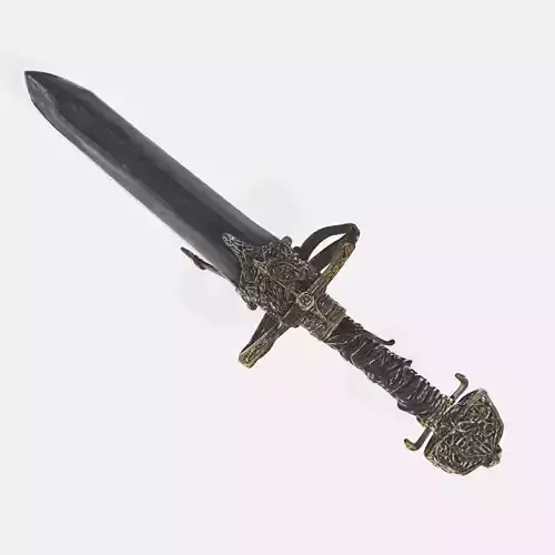 Low Poly Sword 3D Printing Games Animation