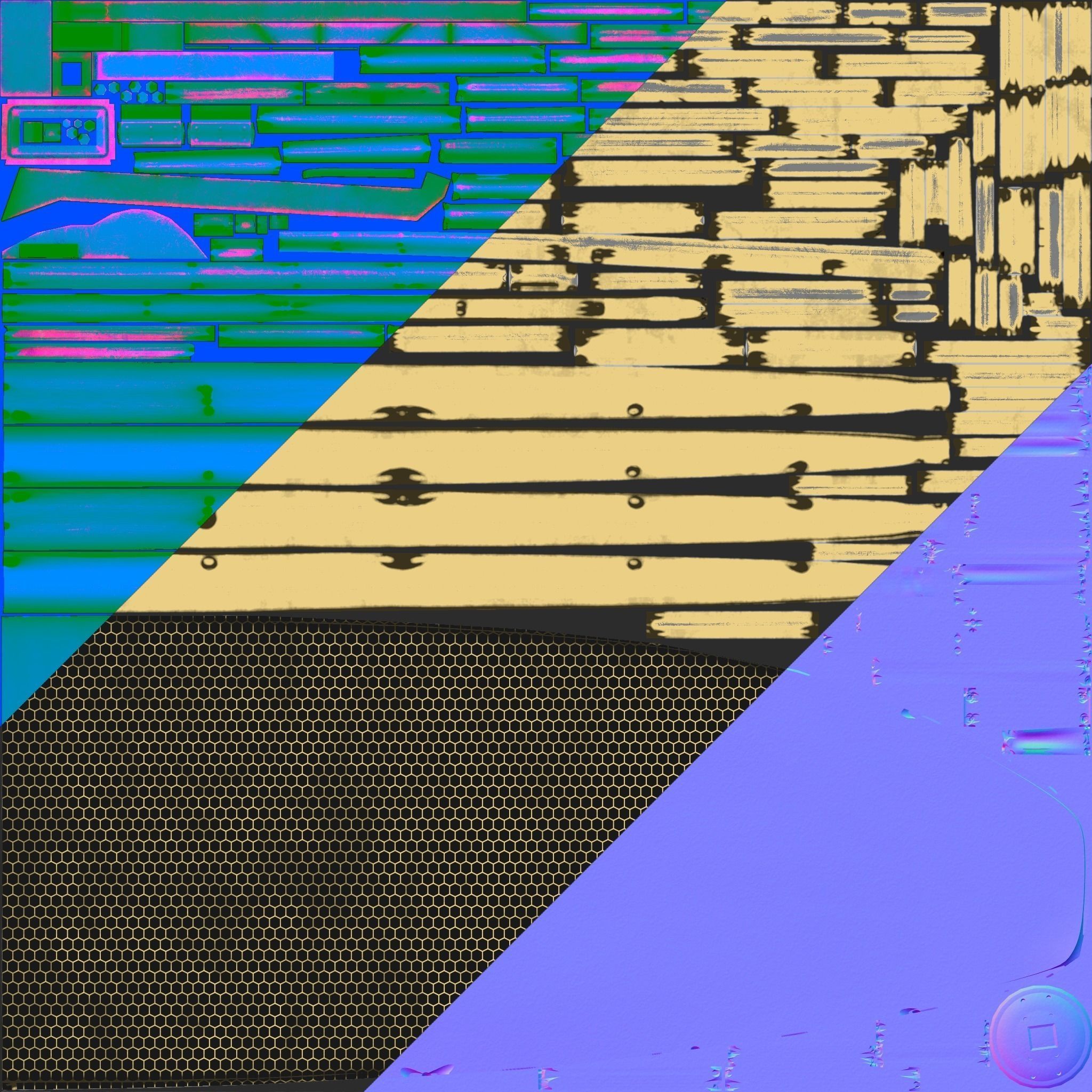 Low Poly PBR Sentinel Radar - Pulse Acquisition Radar  Low-poly 3D model_17