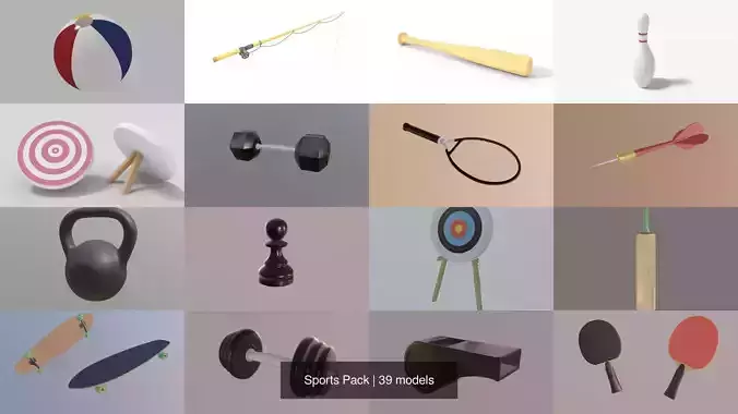 Sports Pack 3D Model Collection