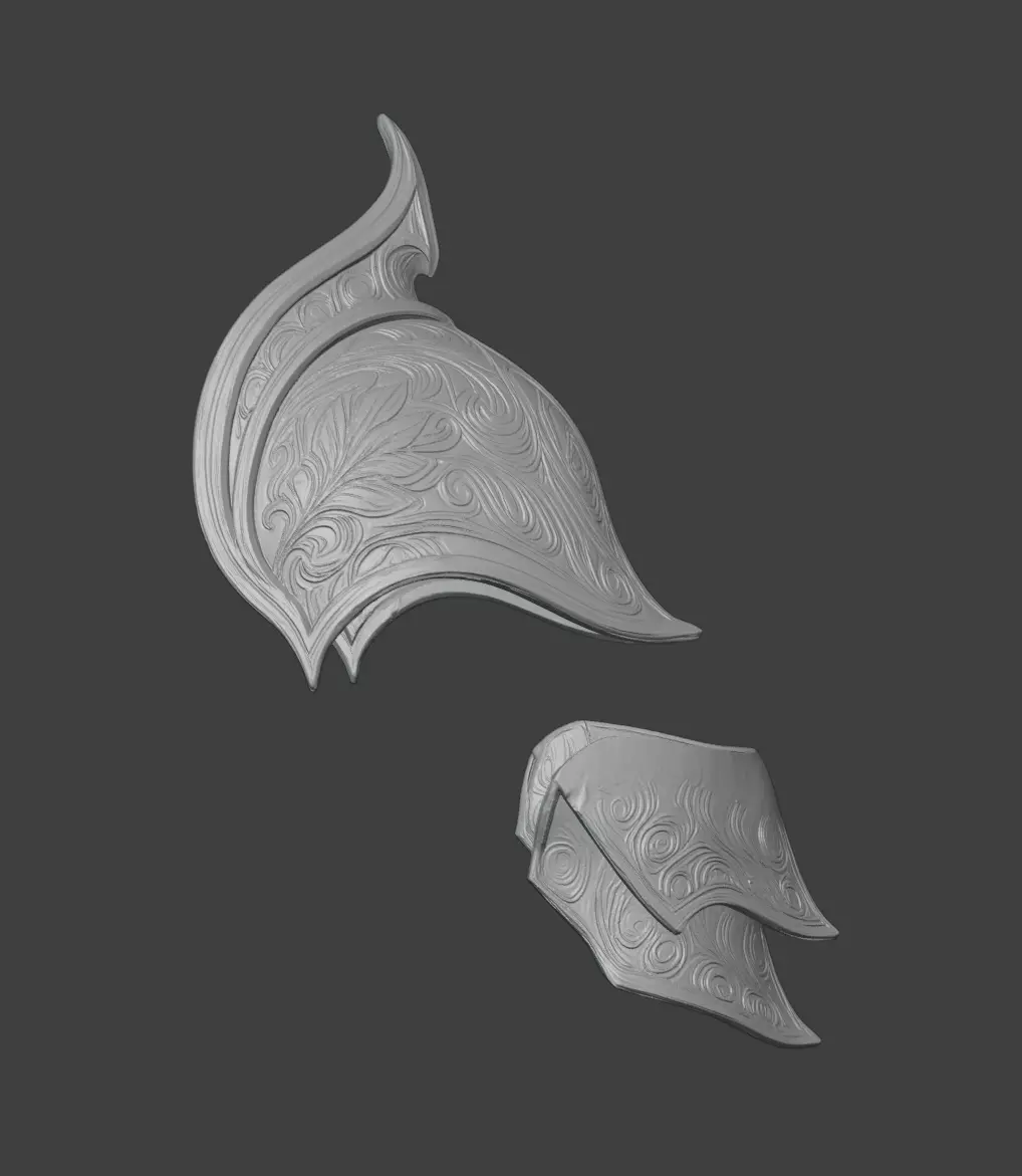 ELF ARMOR SHOULDER PADS 3D print model_8