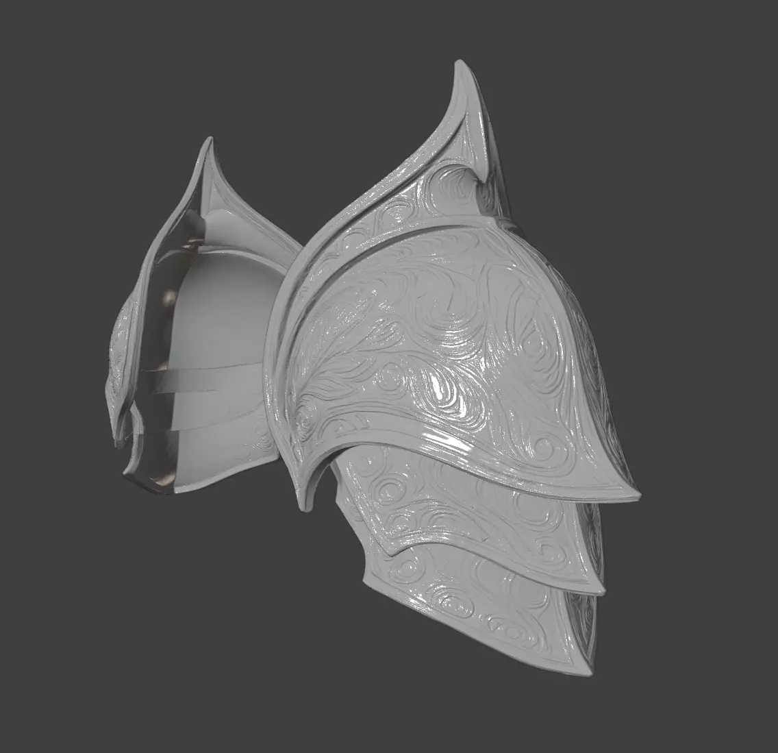 ELF ARMOR SHOULDER PADS 3D print model_4
