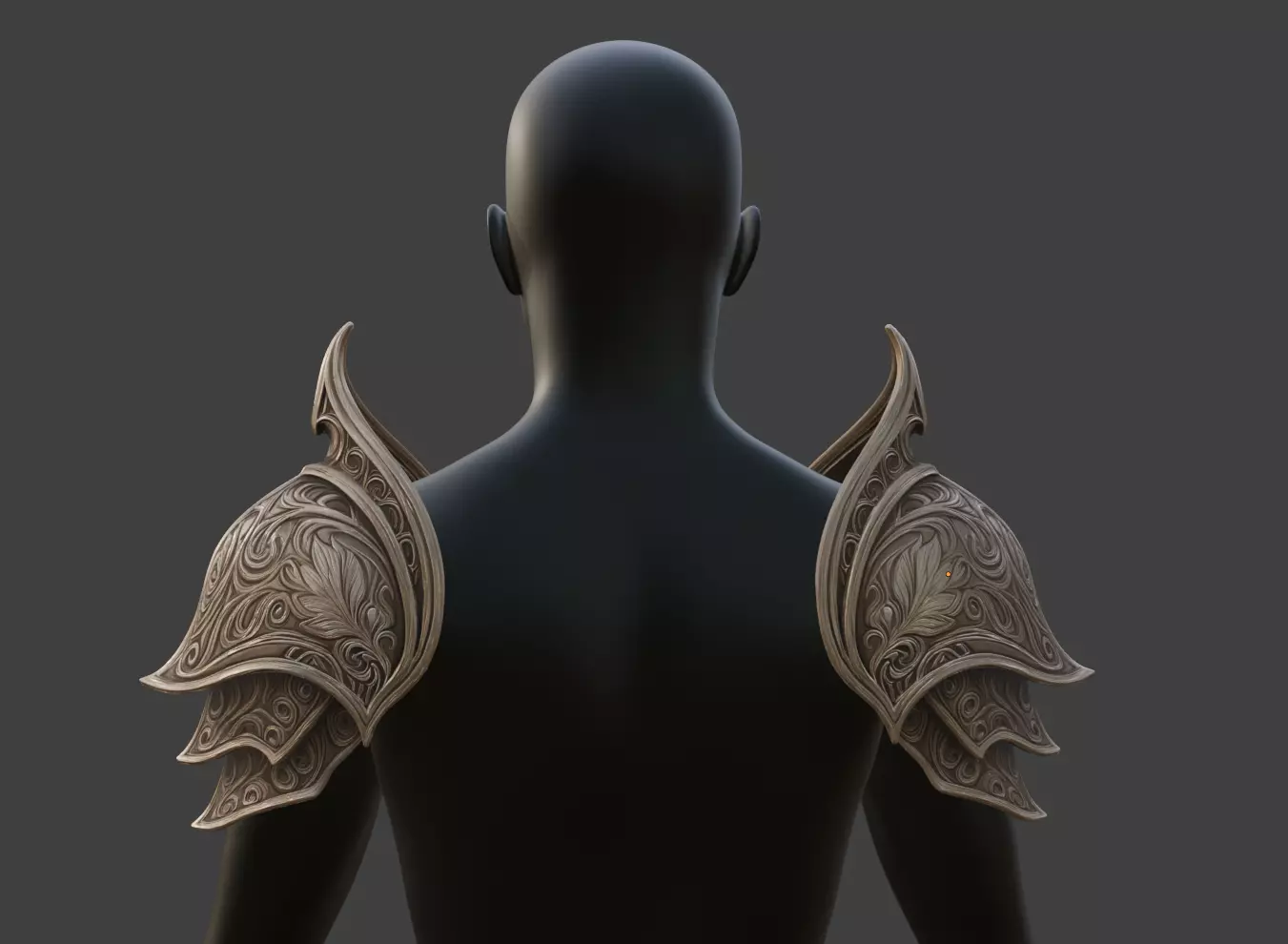 ELF ARMOR SHOULDER PADS 3D print model_3