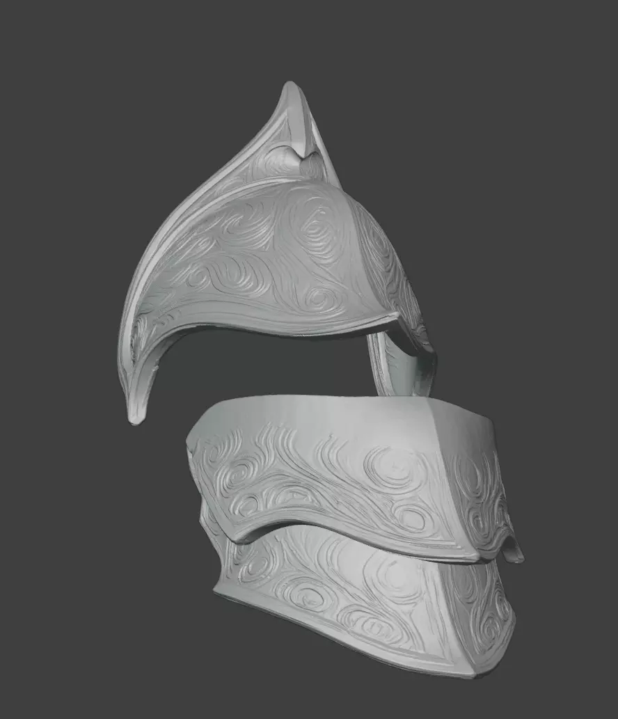 ELF ARMOR SHOULDER PADS 3D print model_11