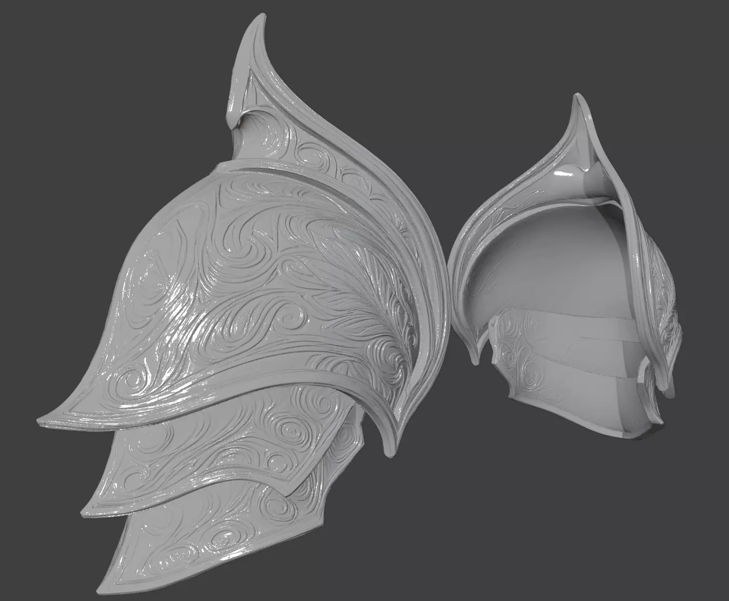 ELF ARMOR SHOULDER PADS 3D print model_5