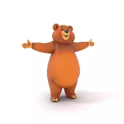 Charming Teddy Bear model pack Low-poly 3D model