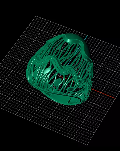 fusion gold ring luxury 3D print model_1