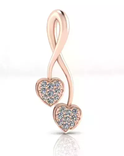 love heart jewelry pendant