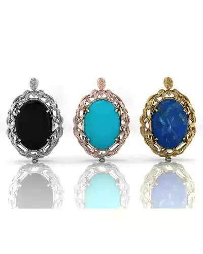 oval jewelry pendant